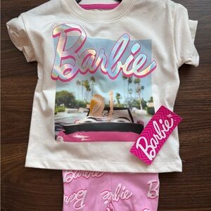 Barbie White and Pink Pajama Set for Kids